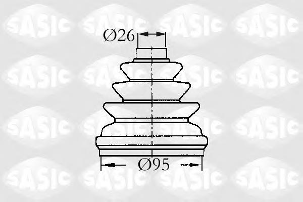Пыльник ШРУСа передней полуоси наружный Sasic 2933953
