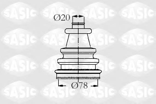 Пыльник шарнира угловых скоростей внутренний передний Sasic 2873743 цена, от 5.67 USD