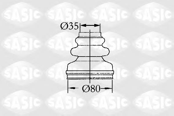 Bota de proteção interna de junta homocinética do semieixo dianteiro para Peugeot 206 (2E, K)