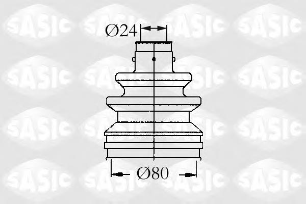 7701202652 Renault (RVI) bota de proteção externa esquerda de junta homocinética