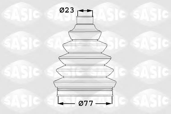 1906049 Sasic bota de proteção externa de junta homocinética do semieixo dianteiro