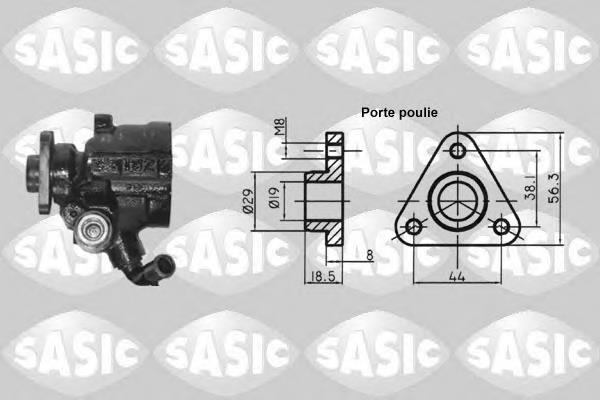 7076003 Sasic bomba da direção hidrâulica assistida