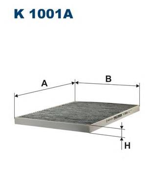Фильтр воздушный отопителя Filtron K1001A цена, от 6.44 USD