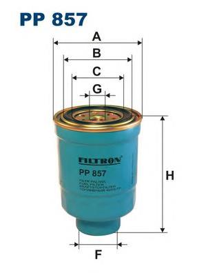 PP857 Filtron filtro de combustível