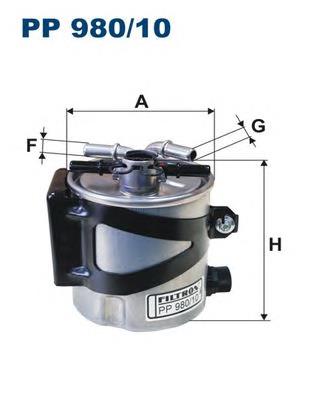 Топливный фильтр PP98010 Filtron