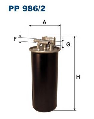 Фильтр тонкой очистки топлива Filtron PP9862 цена, от 36.26 USD