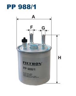 PP9881 Filtron filtro de combustível