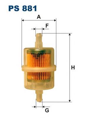 Фильтр топливный Filtron PS881