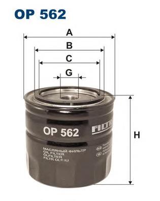 OP562 Filtron filtro de óleo
