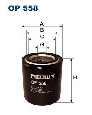 OP558 Filtron filtro de óleo