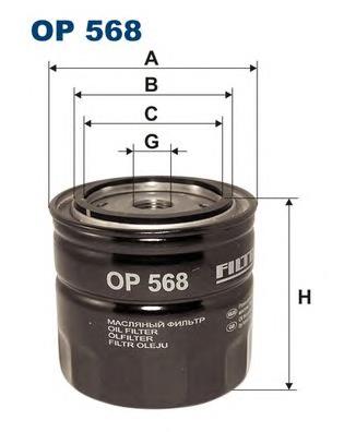 OP568 Filtron filtro de óleo