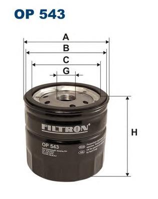 OP543 Filtron filtro de óleo