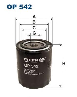 OP542 Filtron filtro de óleo