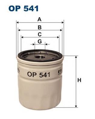 OP541 Filtron filtro de óleo