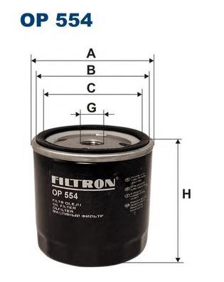 OP554 Filtron filtro de óleo