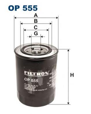 OP555 Filtron filtro de óleo