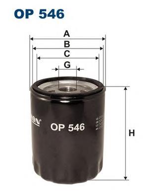 OP546 Filtron filtro de óleo