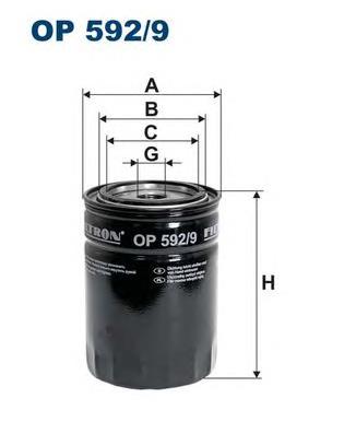 OP5929 Filtron filtro de óleo