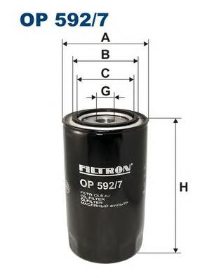 OP5927 Filtron filtro de óleo