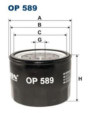 OP589 Filtron filtro de óleo