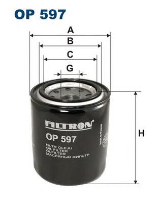 OP597 Filtron filtro de óleo