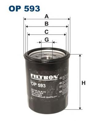 OP593 Filtron filtro de óleo