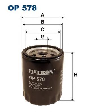 Масляный фильтр OP578 Filtron