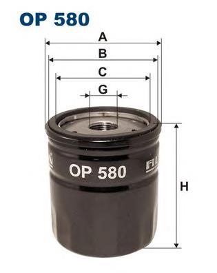 OP580 Filtron filtro de óleo