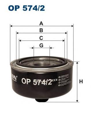 OP5742 Filtron filtro de óleo