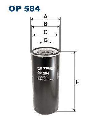 OP584 Filtron filtro de óleo