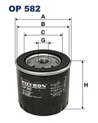 OP582 Filtron filtro de óleo