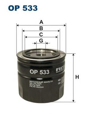 OP533 Filtron filtro de óleo