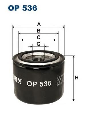 OP536 Filtron filtro de óleo