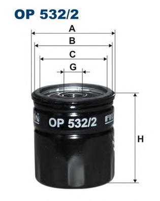 OP5322 Filtron filtro de óleo