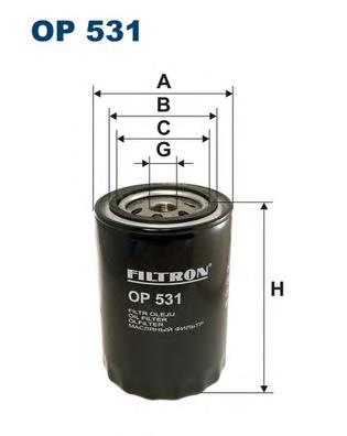 OP531 Filtron filtro de óleo