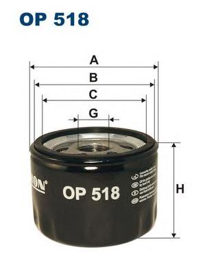 OP518 Filtron filtro de óleo
