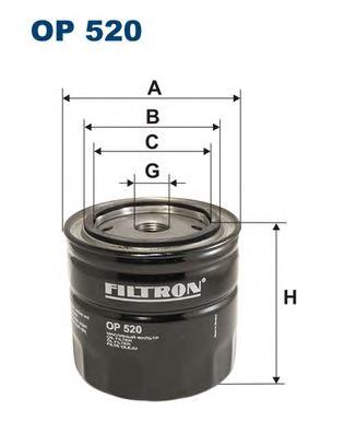 OP520 Filtron filtro de óleo