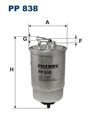 PP838 Filtron filtro de combustível