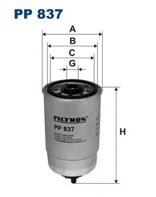 PP837 Filtron filtro de combustível