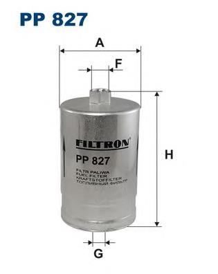 PP827 Filtron filtro de combustível