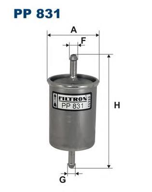 PP831 Filtron filtro de combustível