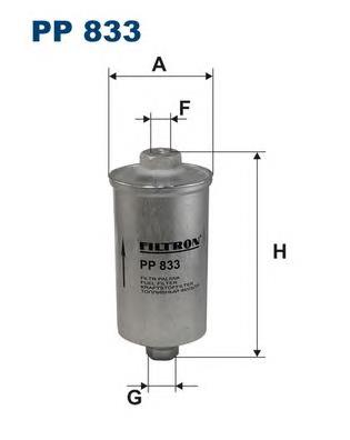 PP833 Filtron filtro de combustível