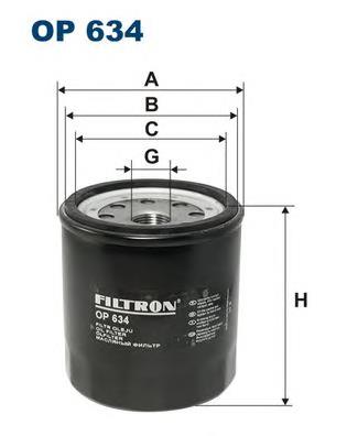 OP634 Filtron filtro de óleo