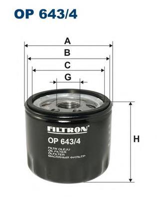 OP6434 Filtron filtro de óleo