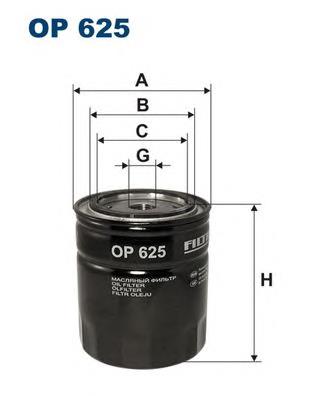 OP625 Filtron filtro de óleo