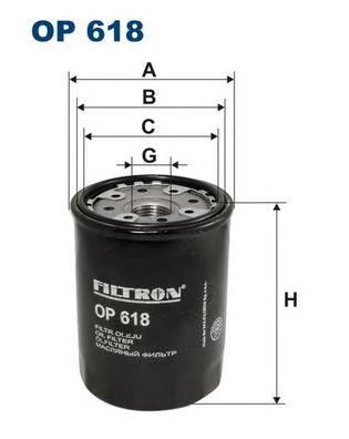 OP618 Filtron filtro de óleo