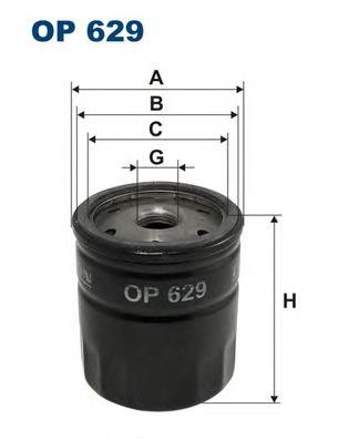 OP629 Filtron filtro de óleo