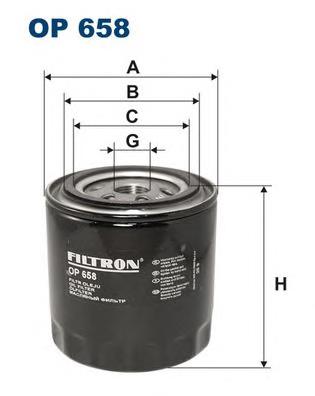 OP658 Filtron filtro de óleo