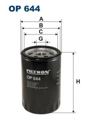 OP644 Filtron filtro de óleo