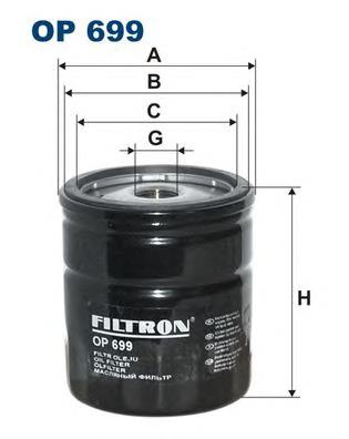 Filtro de óleo OP699 Filtron